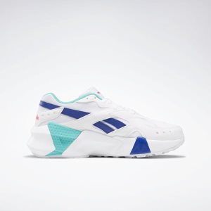 Reebok Aztrek Double Turnschuhe Damen - Weiß/Türkis/Blau - DE 687-IJS